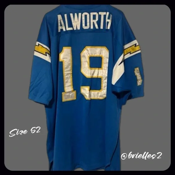 β΄οΈπ Lance Alworth Mitchell & Ness Authentic Throwback Retired Player Jersey - Picture 1 of 7